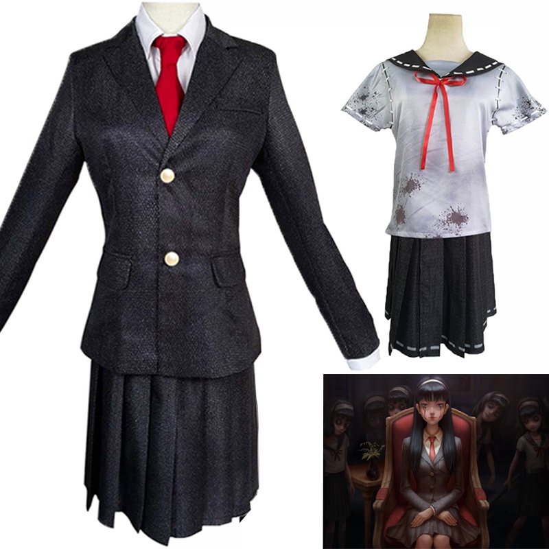 V Kawakami Identity Tomie Cosplay Costume School JK Uniform Full Outfit ...