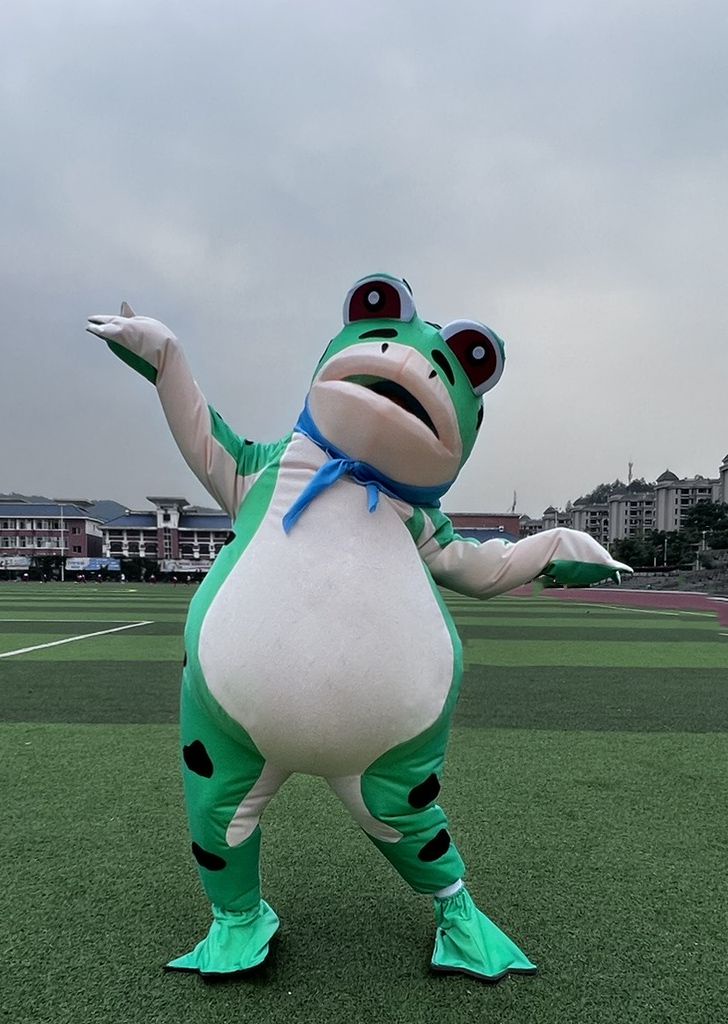 Kid&Adult Mascot Frog Cartoon Doll Costume Inflatable Adult Walking ...