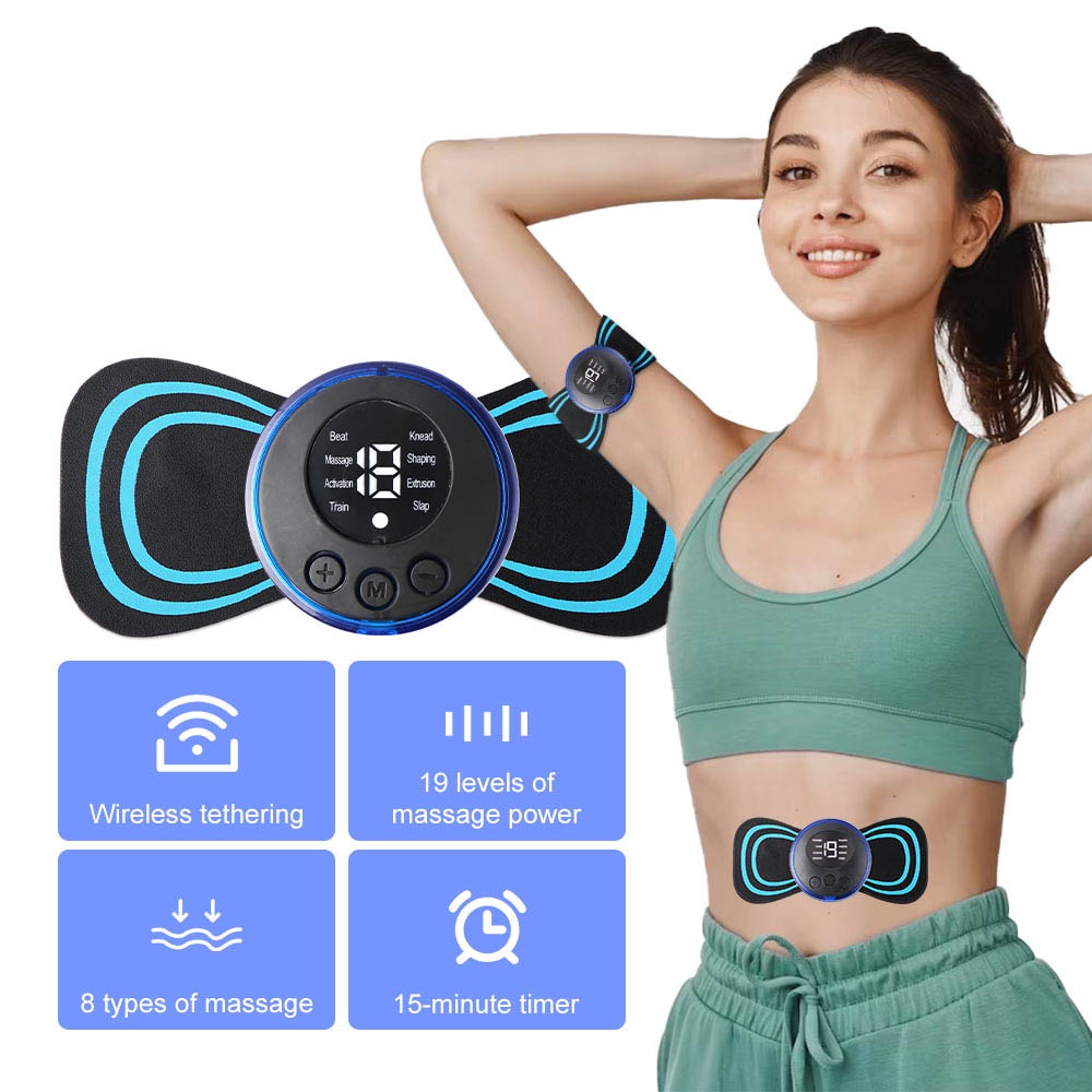 Electric ABS Stimulator EMS Charging Massager Abdominal Muscle Massager ...