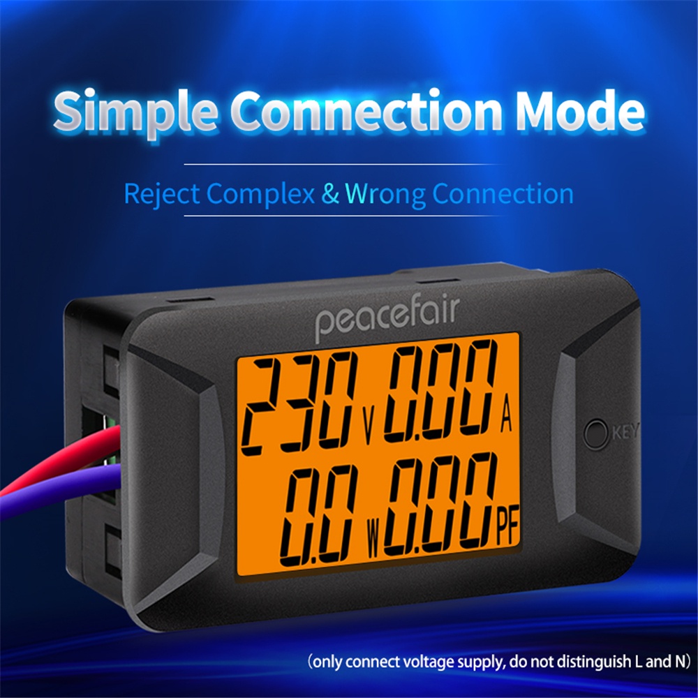 PZEM - 026 AC 40-400 V 100 A Dual Digital Voltage Ampere Panel Meter ABS Ammeter Voltmeter 110-220 V PZEM - 026 AC 40-400 V 100 A Dual Digital Voltage Ampere Panel Meter ABS Ammeter Voltmeter 110-220 V