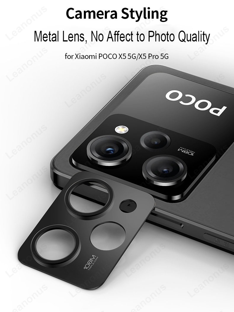 Metal Lens Protector Cover for POCO X5 Pro Lense Sticker Poco X3 Pro ...