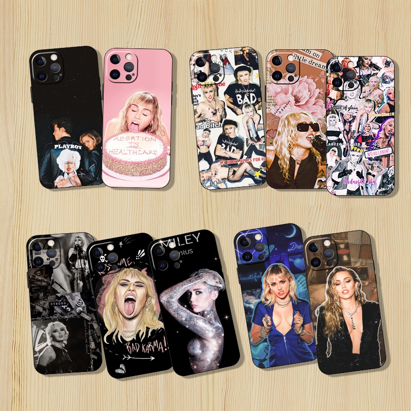 Case For iPhone XS 6S 7 Plus AA29 Miley Cyrus TPU soft shell protective ...