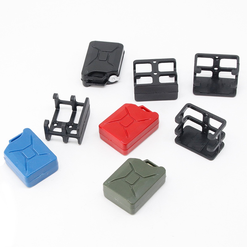 NHX Serbatoio Carburante Mini In Plastica Rosso 1/10 Per TRX-4 SCX10 - Rock Crawler