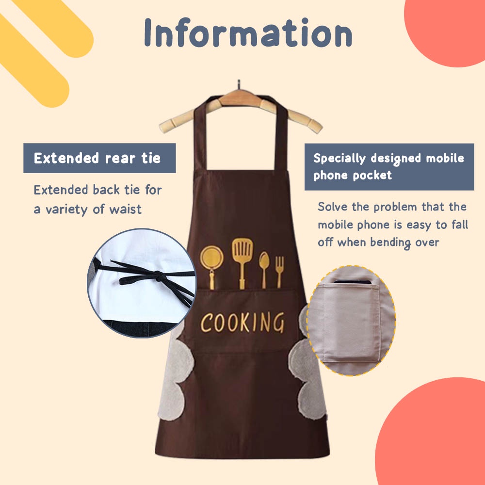 [MINOR DEFECT] Worthbuy Unisex Apron Wiping Hand Coral Fleece Apron ...