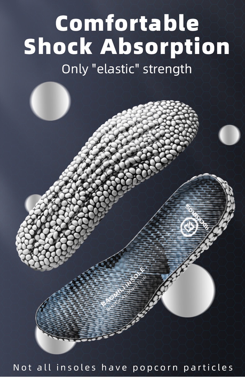 ROCKBROS Insole Sports Shoe Soft Insoles Anti-shock PU Boost Popcorn ...