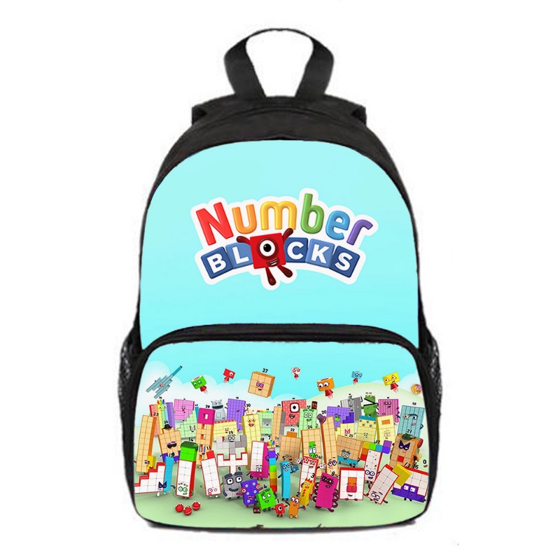 3D Numberblocks Backpack Schoolbag Boys Girls Primary Middle School ...