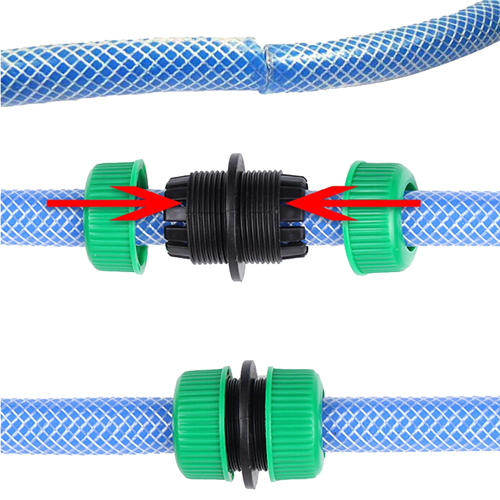 2pcs/set 1/2' Hose Connector Quick Connectors Repair Damaged Leaky Hose ...