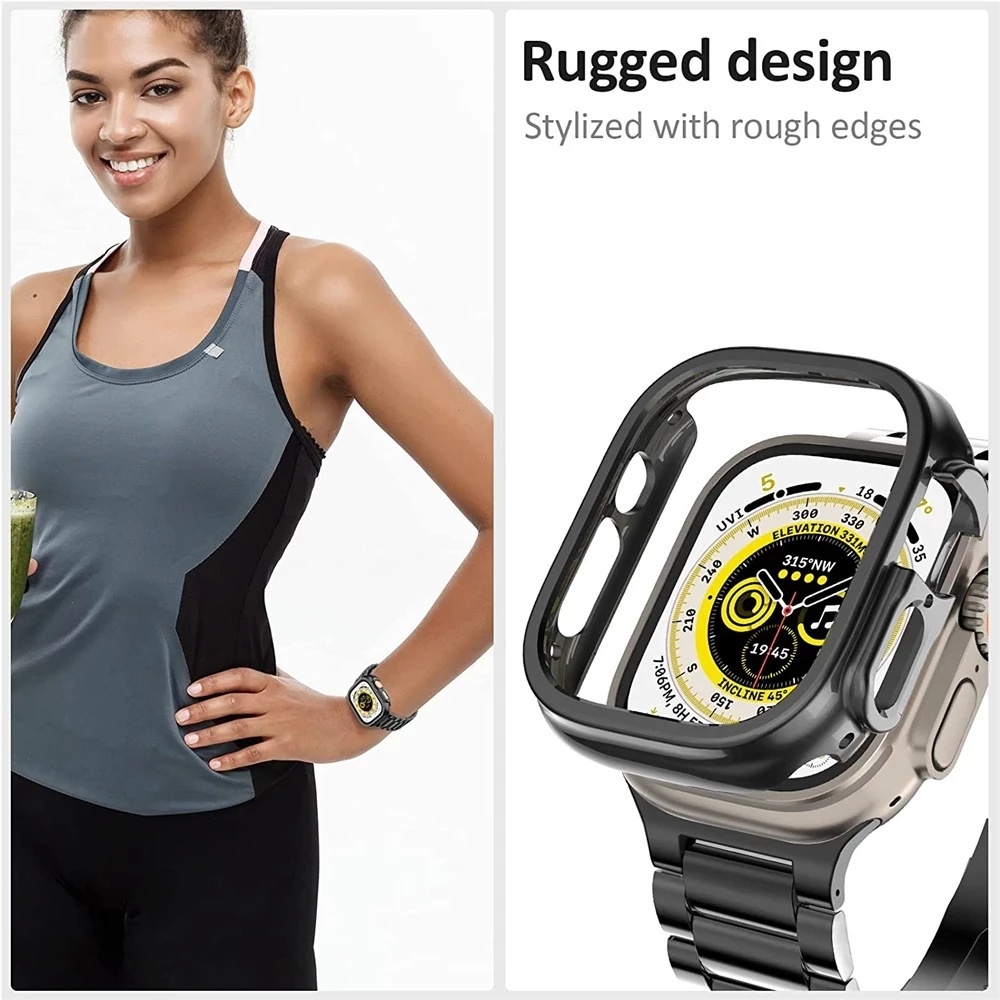 Stainless Steel Strap + Case For HK9 Pro Metal strap Protector Cover ...