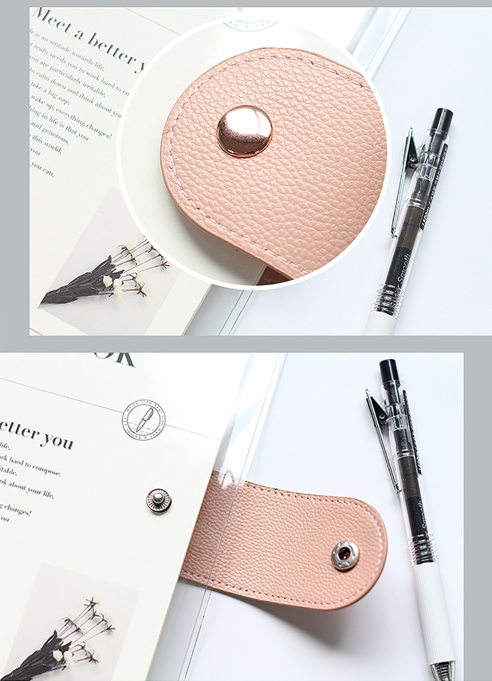A5/A6/B5 6 Holes PVC Transparent Binder Refillable Notebook Notepad ...