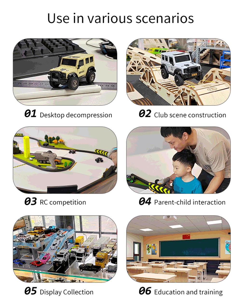 LDARC X43 1/43 MINI RC Electric Remote Control Model Car Desktop ...