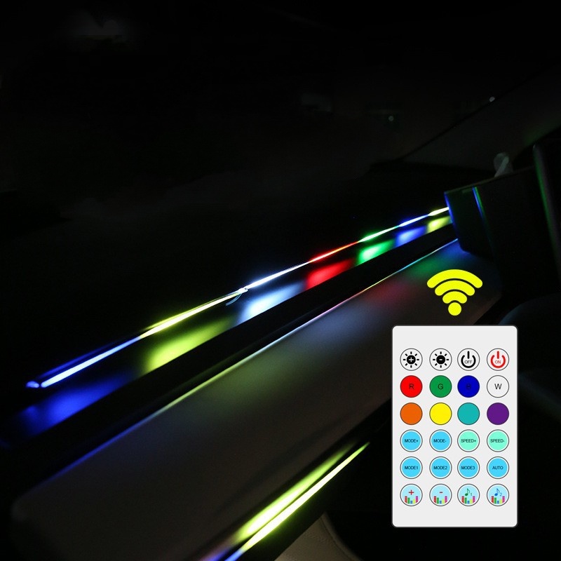 Atmosphere 6 In 1 RGB Fiber Optic Car Interior Ambient Lights 8M Remote Control Strip For Mercedes Audi From Comforshoesok, $31.41