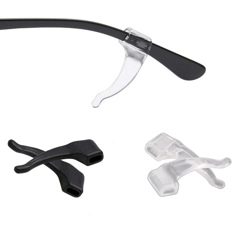 Anti-Slip Replacement Silicone Eyeglass Leg Temple Tips 1Pair Legs ...