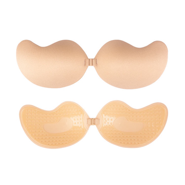 Gather Strapless Silicone Bra Breathable Mango Shape Self-Adhesive ...