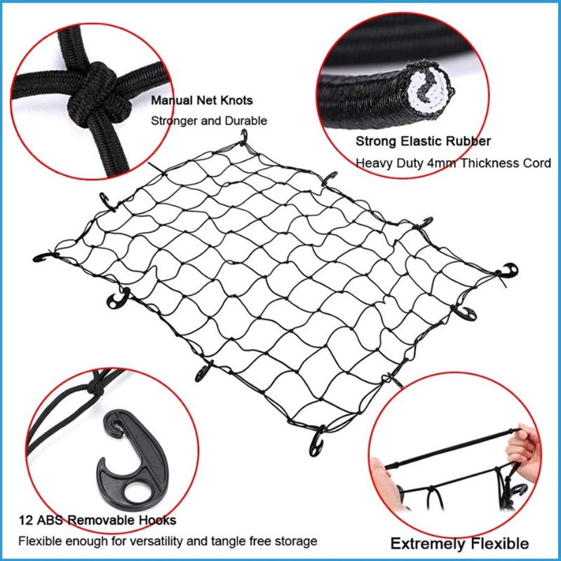 120*90CM 180*120CM Cargo Net Luggage Rack Universal Net Cover Car Cover ...