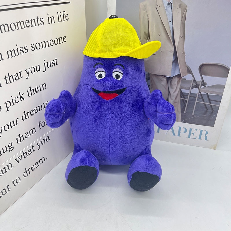 18cm Grimace Plush Toy Grimace Shake Cartoon Dolls Stuffed Soft Toy ...