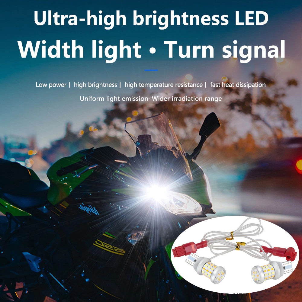 2pcs Firefly style DUAL CONTACT T15 t10 Led W16W Motorcycle Turn Signal ...