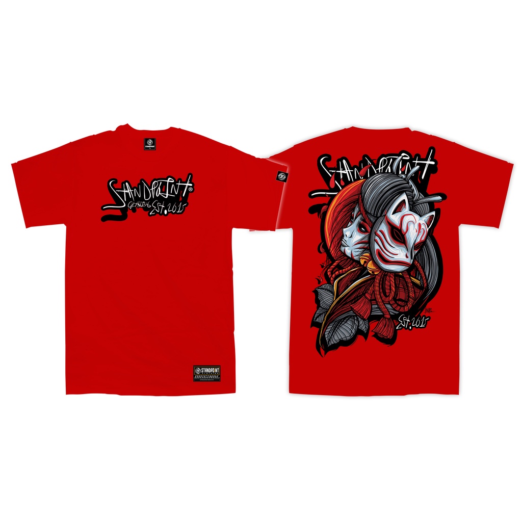 STANDPOINT CLOTHING KITSUNE GEISHA RED Shopee Philippines