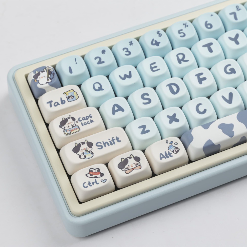 Panda Keycaps MOA Profile Cute Cartoon PBT Dye Sub Mechanical Keyboard ...