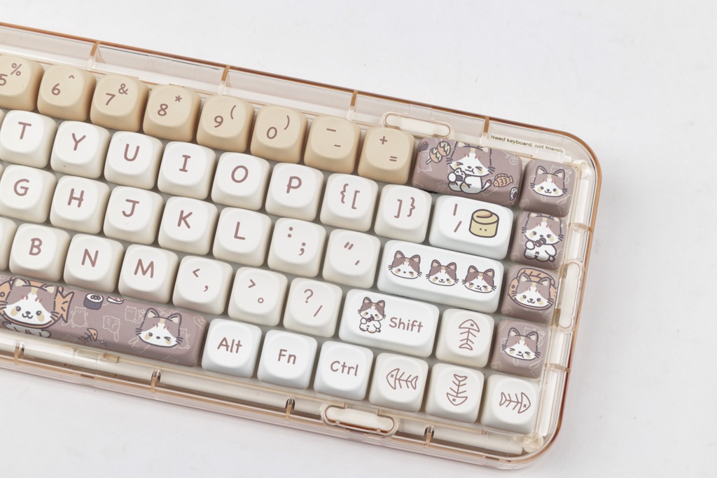 【Local Delivery】Meow Meow Keycaps MOA Profile Personalized Keycap For ...