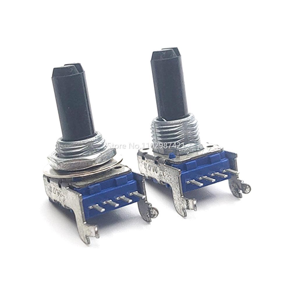 1PCS Horizontal RK11 Type Rotary Potentiometer 4Pin B10K A50K A503 ...