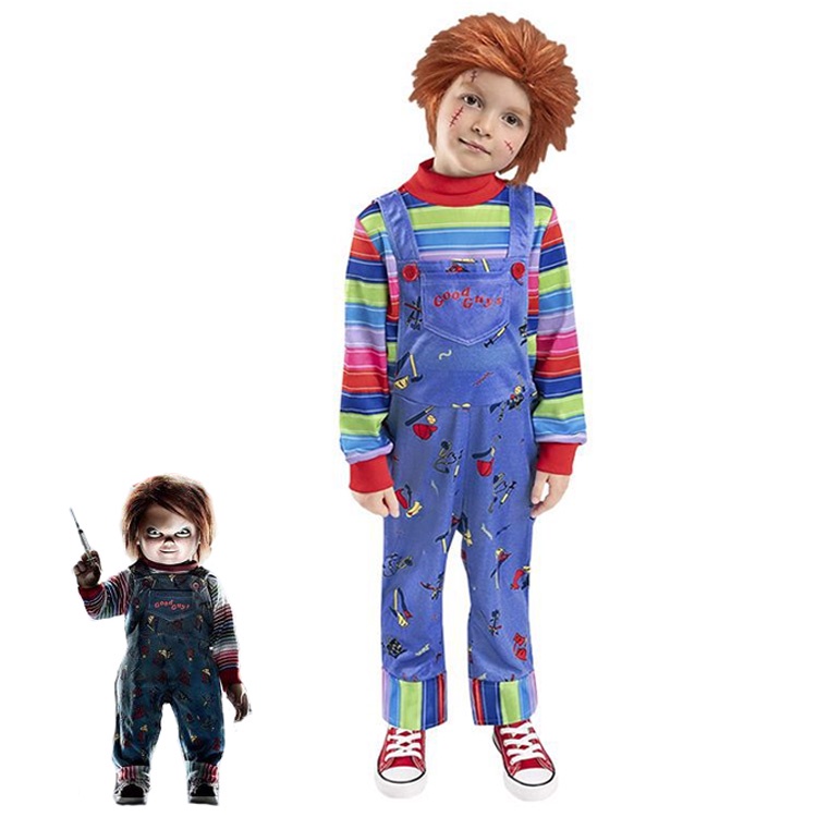 Baby Boys Girls Child Play Chucky Cosplay Costume Good Guys Bride