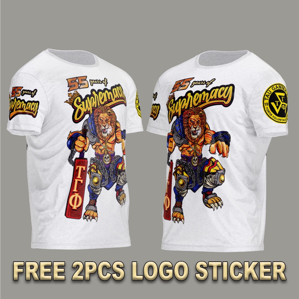 TRISKELION TAU GAMMA PHI 55 YEARS OF SUPREMACY ANNIVERSARY FRATSHIRT ...