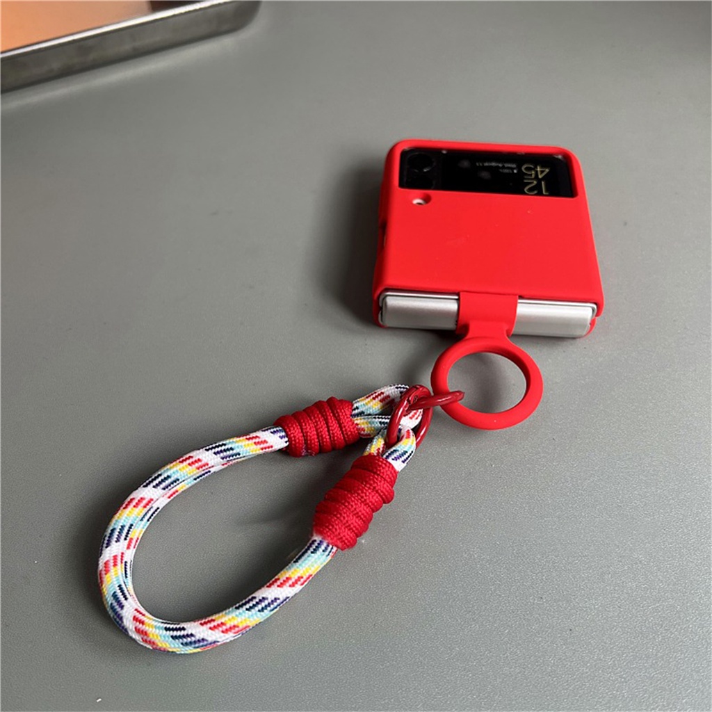 Korean Luxury Liquidity Red Ring Portable Rope Case for Samsung Galaxy ...