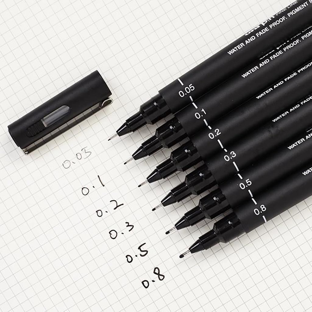 UNIPIN 6pcs Pen Set Fine Liner Pen Technical Drawing Pen Designer ...