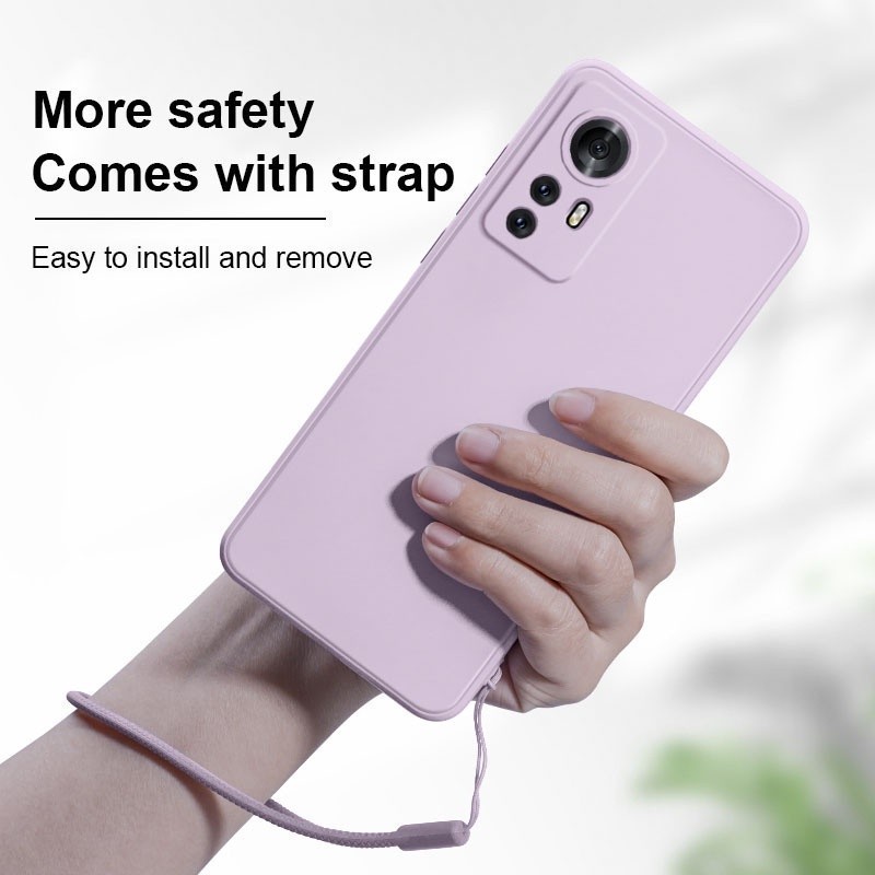 Casing Huawei Nova Y73 Matte Soft Case With Lanyard Huawei NovaY73 Nova 