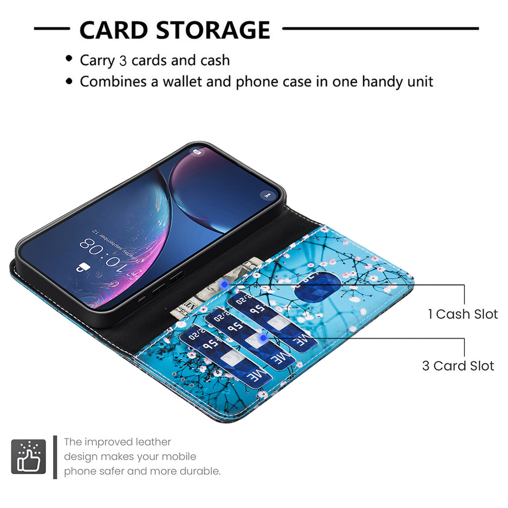 EasyShow Custodia A Libro Per Motorola Moto G54 – Con Chiusura Magnetica E Supporto, Blu