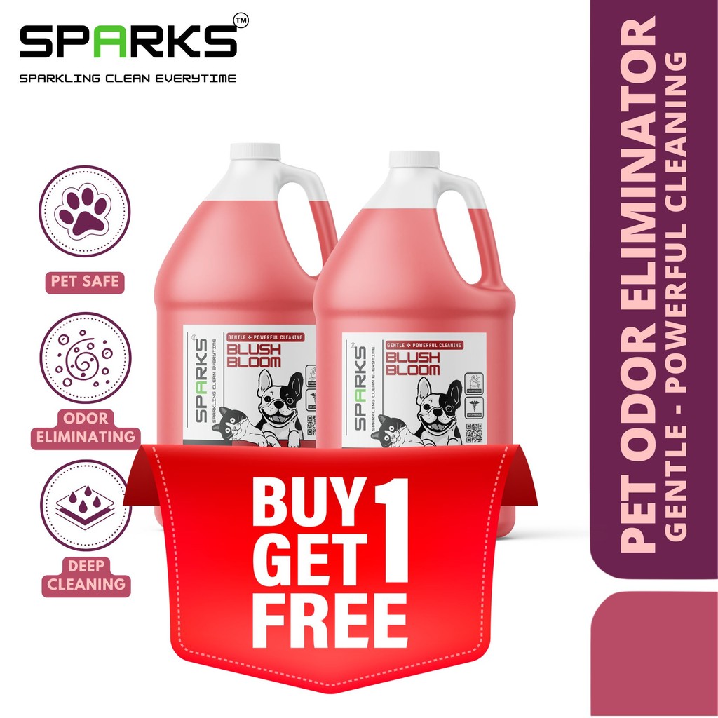 B1T1 Sparks Pet: BLUSH BLOOM Enzyme Deodorizer & Disinfectant for Dog ...