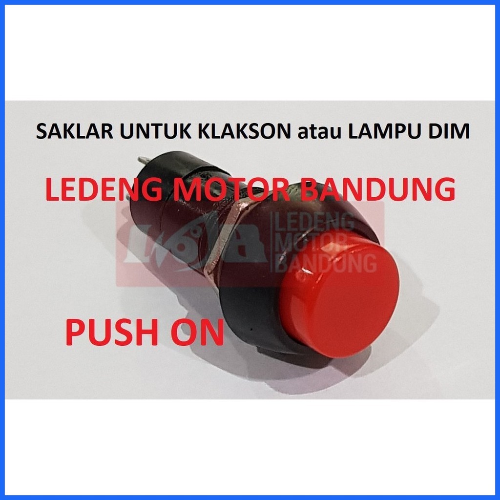 ⇩ TOMBOL Push ON Switch Round 2 Pin Motorcycle Dim Light Button Horn ...