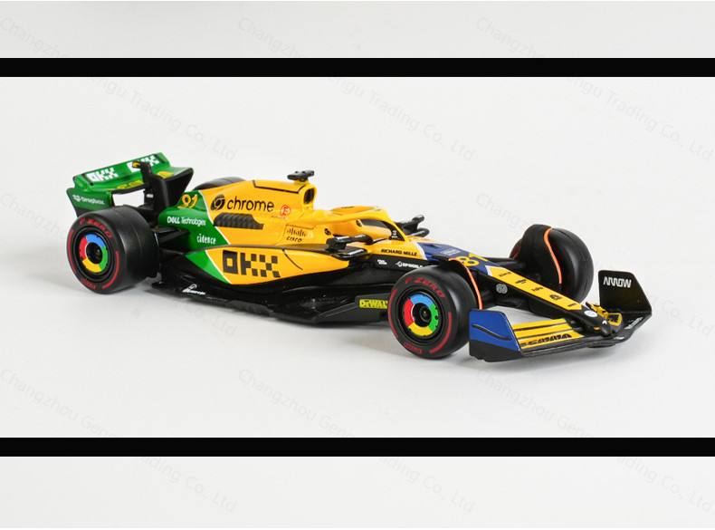 McLaren MCL38 #81 Piastri F1 Miami GP 2024 Modello Bburago 1/24 Con Custodia 28033OP