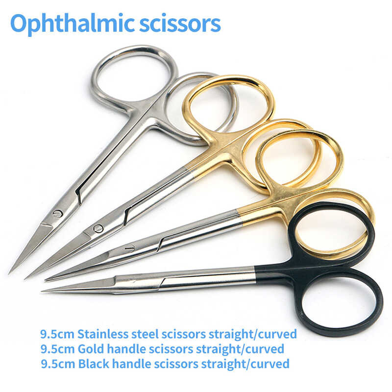 Gold Handle Double Eyelid Suture Scissors For Ophthalmology, Buried ...