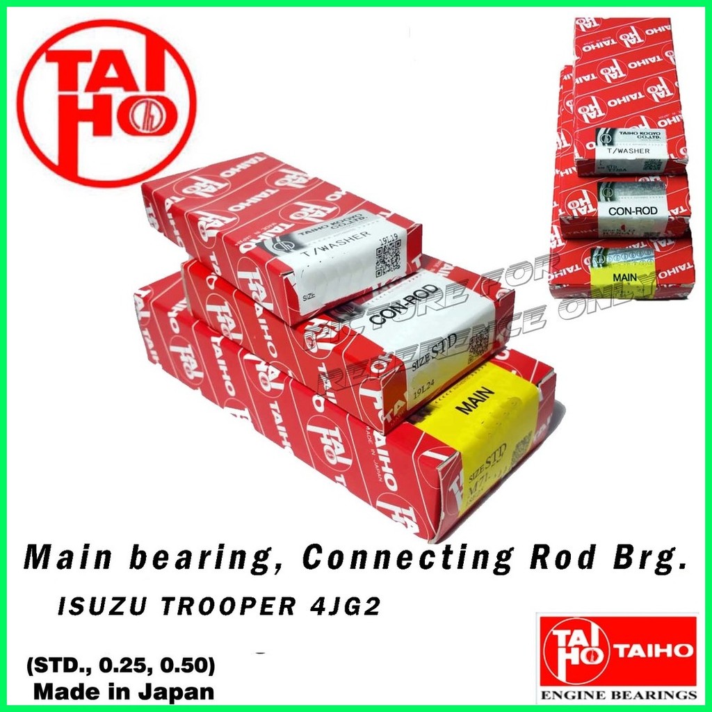 Isuzu Dmax, Trooper, Alterra, 4jg2, 4jj1, 4jx1 Main Bearing, Conrod ...