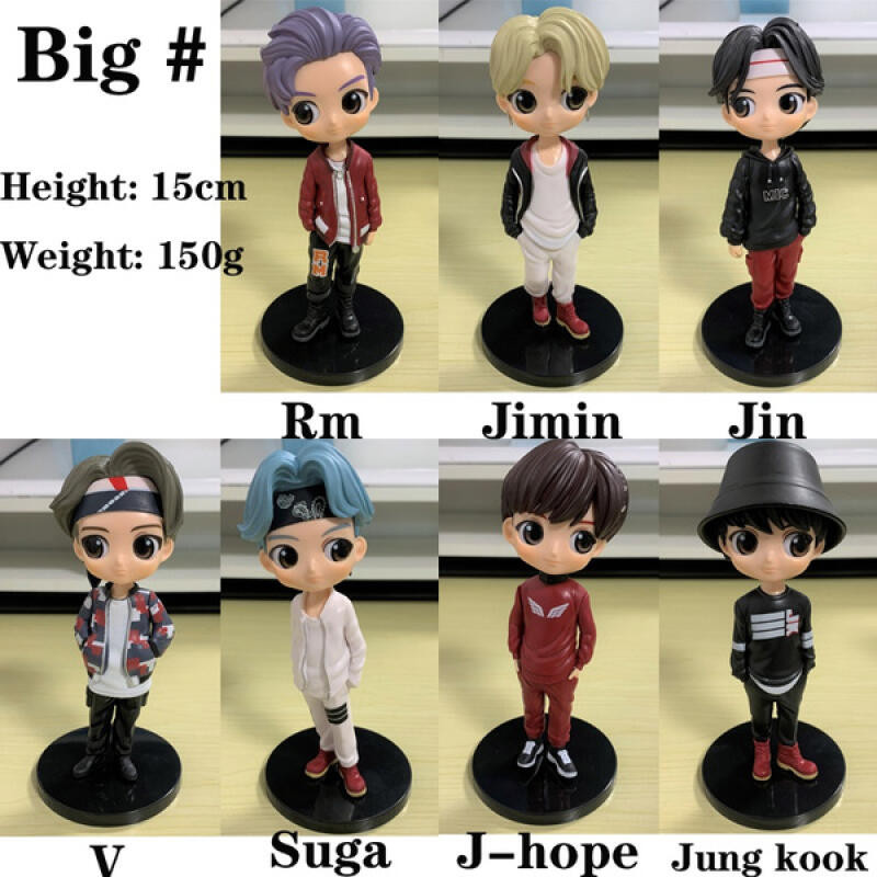 Large Sized BTS Figurine Bangtan Boys Figure Doll BT21 Desktop ...