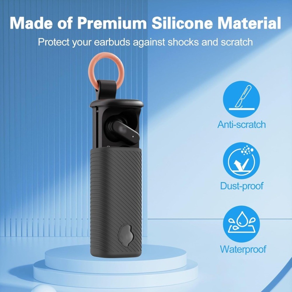 for Skullcandy Dime Evo Case Cover with Cleaner Kit, Soft Silicone ...