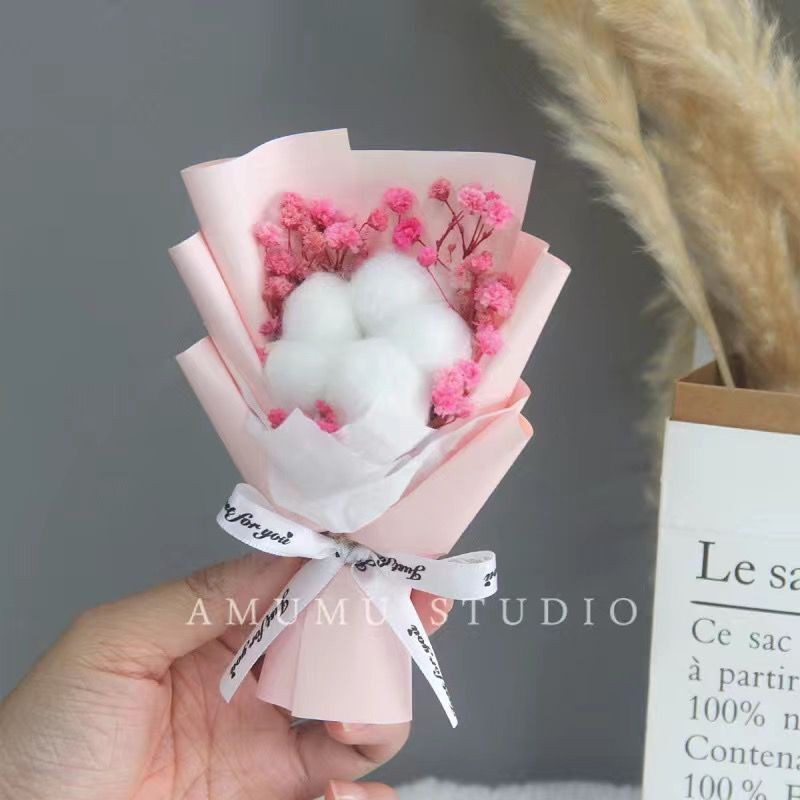 Mini Fresh Bouquet of Roses Dried Flowers Mini Exquisite DIY Handheld ...