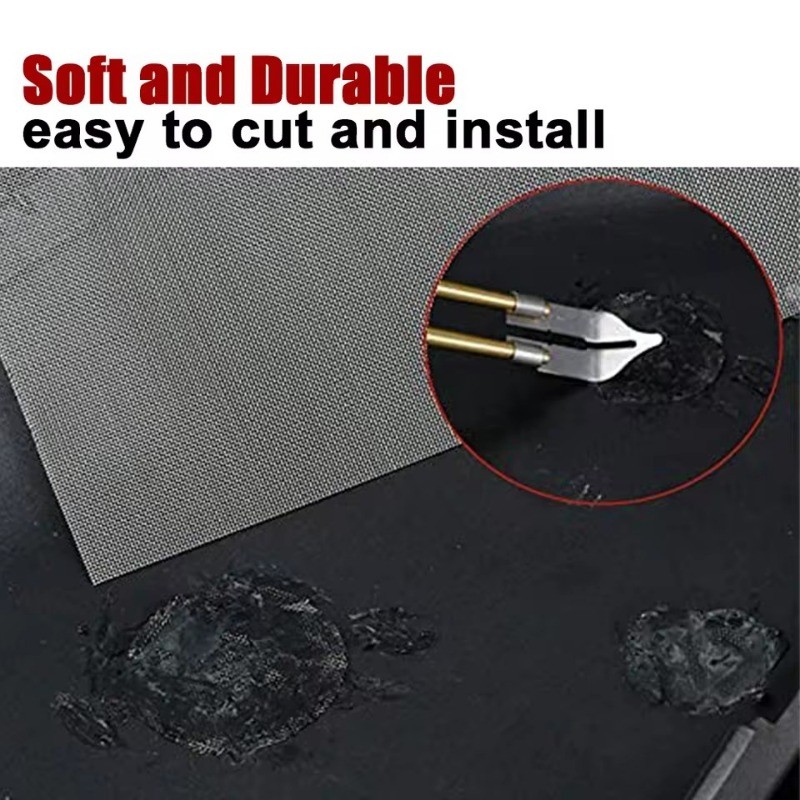 Car Bumper Repair Mesh - Plastic Holes Crack Filling Net - Stainless ...