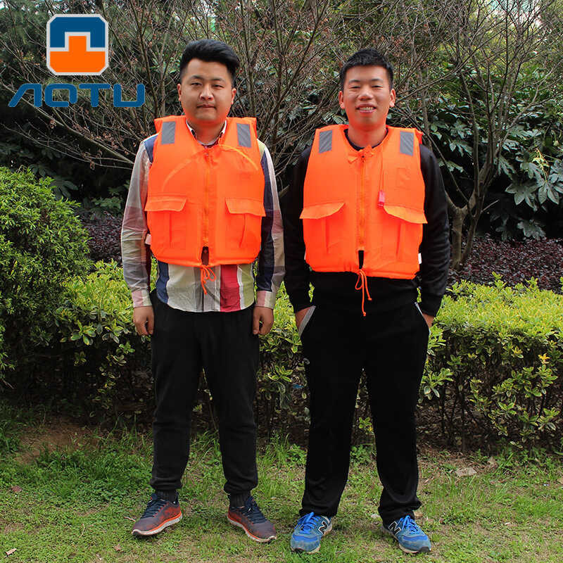 Adult Bumpy Life Jacket With Zipper Whistle Swimsuit Foam Fishing Suit ...