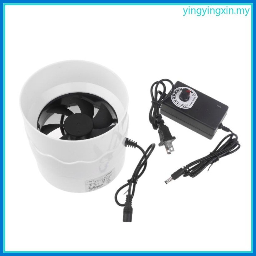 YIN 4 Inch Extractor Fan Low Noise Inline Duct Hydroponic Air Blower ...