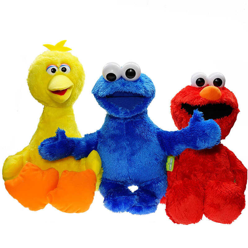 Sesame Street Elmo Cookie Monster Big Bird Toy Doll Plush Stuffed ...