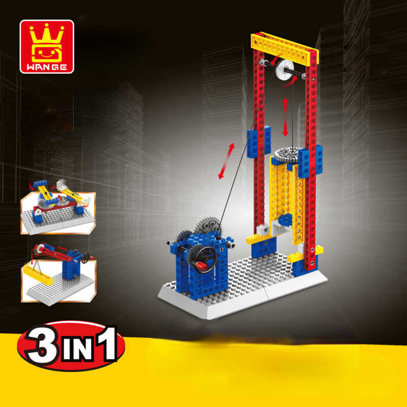 3in1 WANGE Tech Building Blocks DIY Small Bricks Assembled Gear nical ...