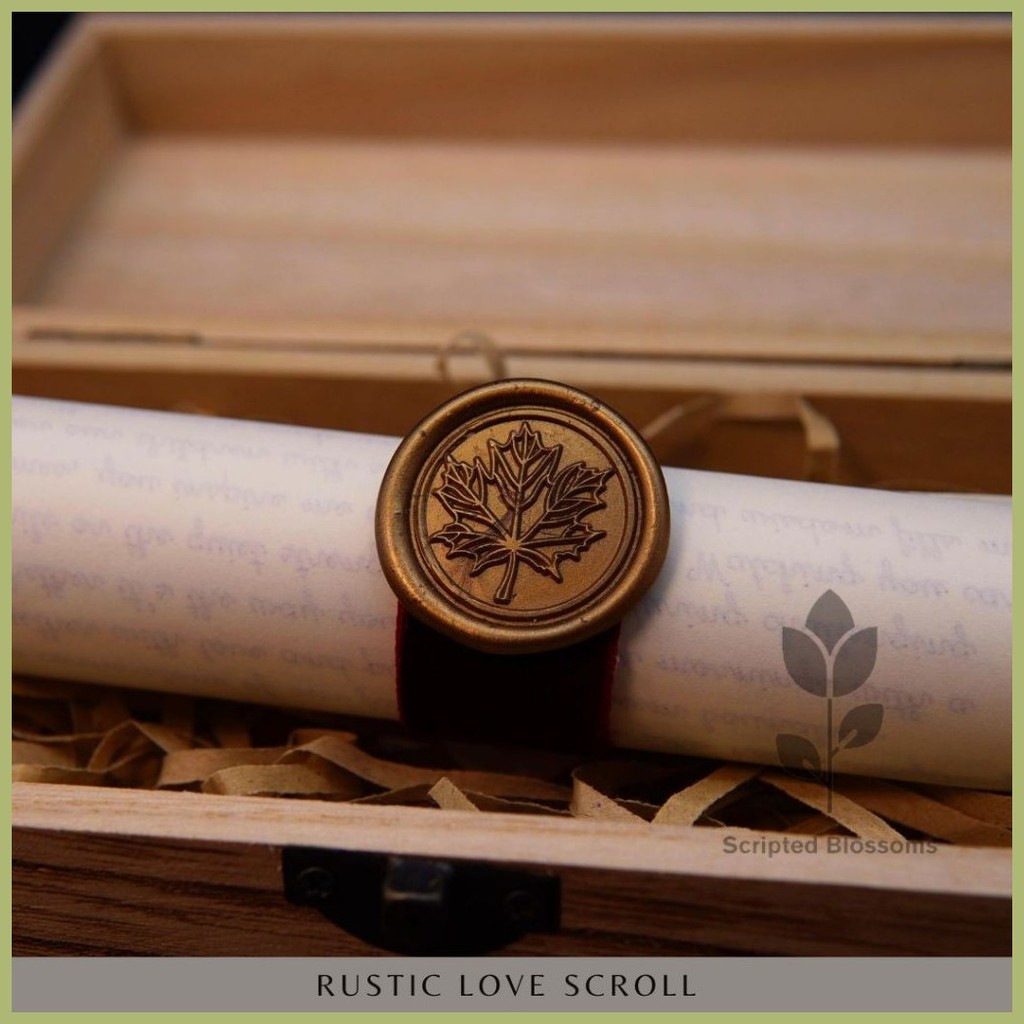 Rustic Love Scroll - Personalized Handwritten Letters with Vintage ...