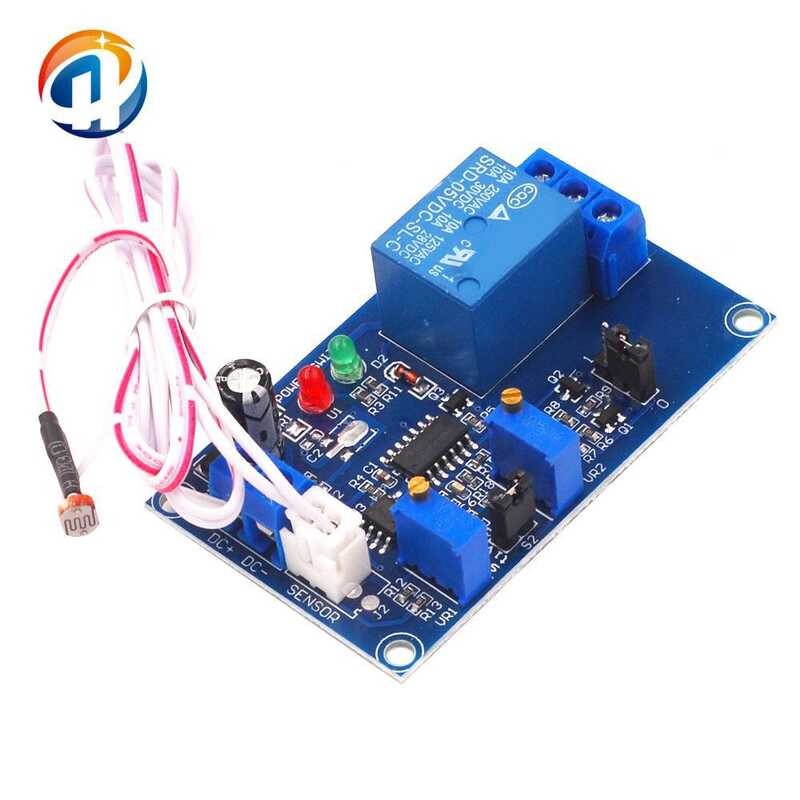 Photoresistor sensor relay module 12V light controlled adjustable delay ...