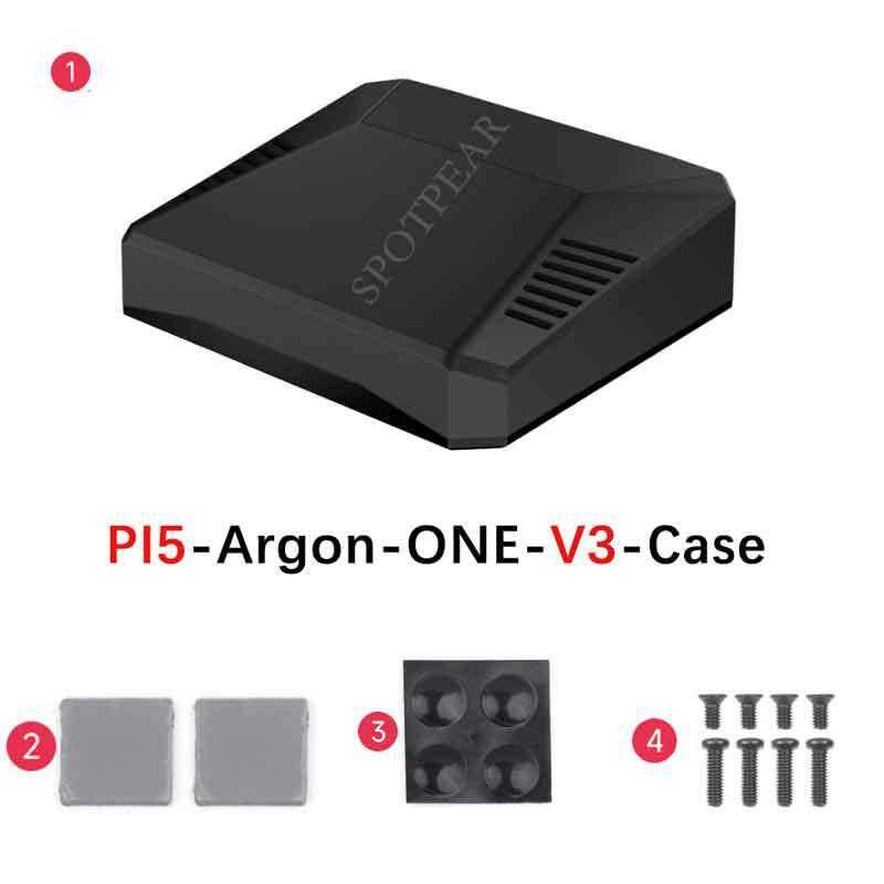 Raspberry Pi 5 Argon ONE V3 Case Infrared IR Case with Fan | Shopee ...