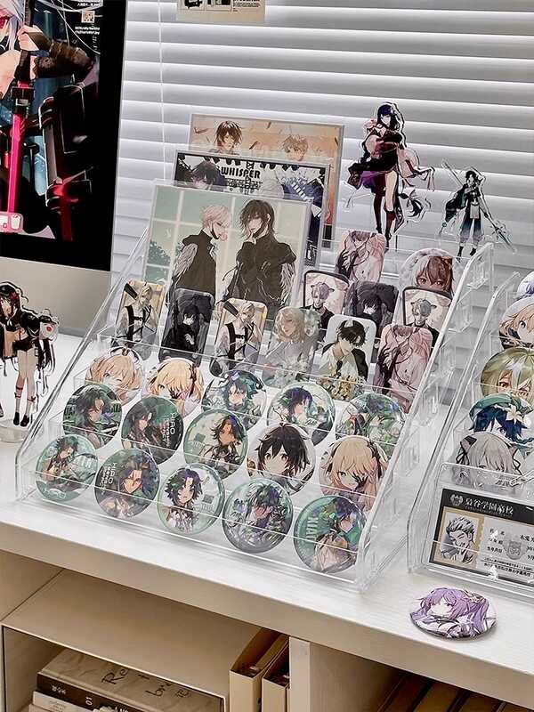 Storage Box Baking Acrylic Display Stand Anime Desktop Transparent ...
