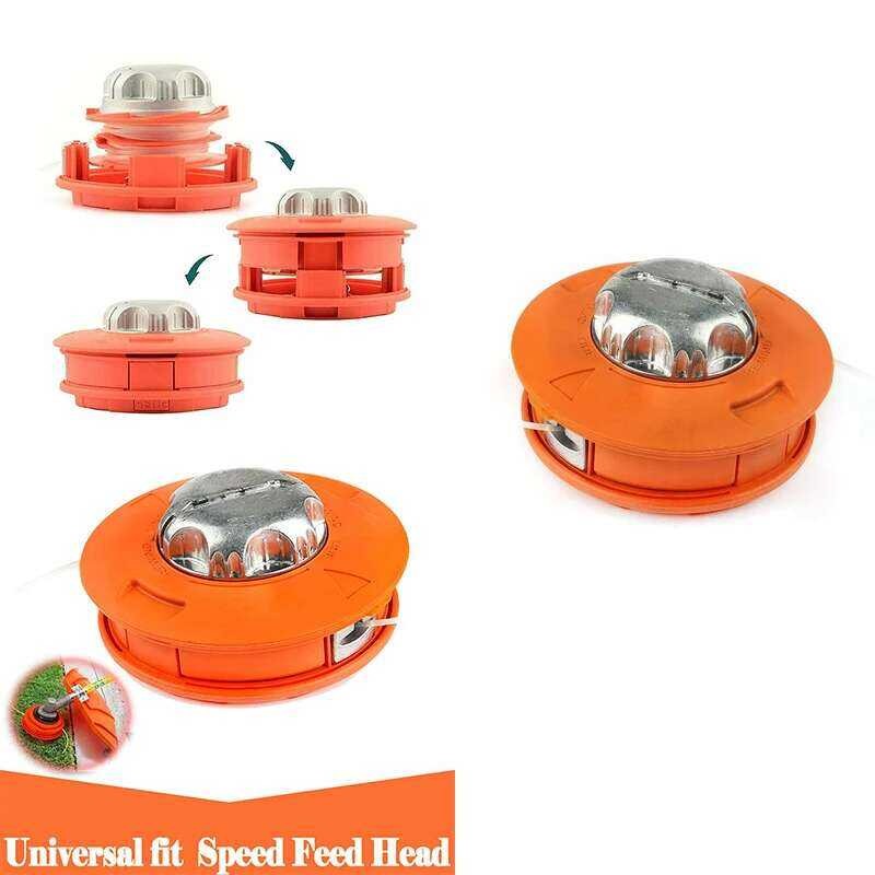 Yy Universal Bump Feed Line Trimmer Head Aluminum Strimmer Grass Brush ...