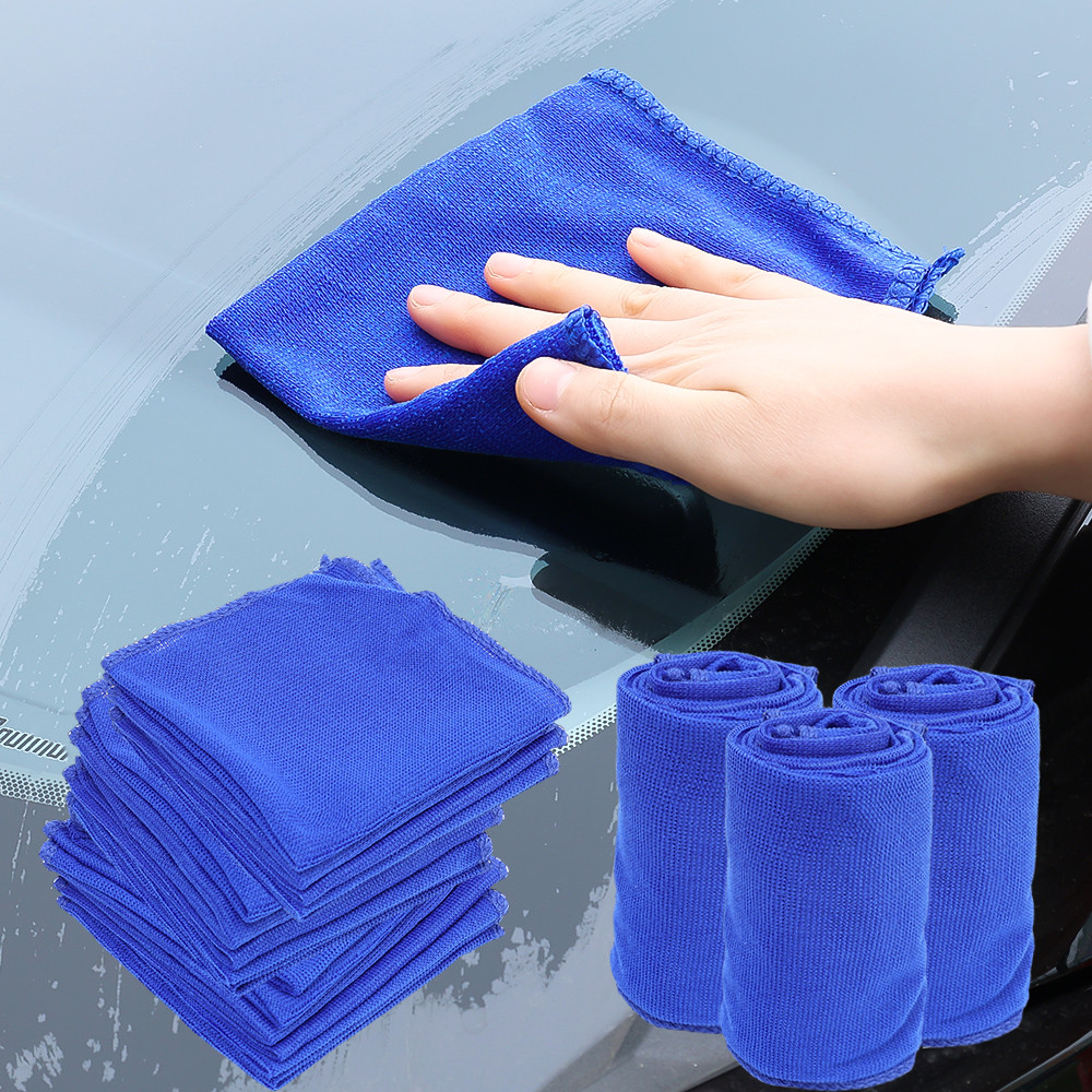 10/30/50Pcs Microfiber Car Cleaning Towel / Auto Detailing Polishing ...