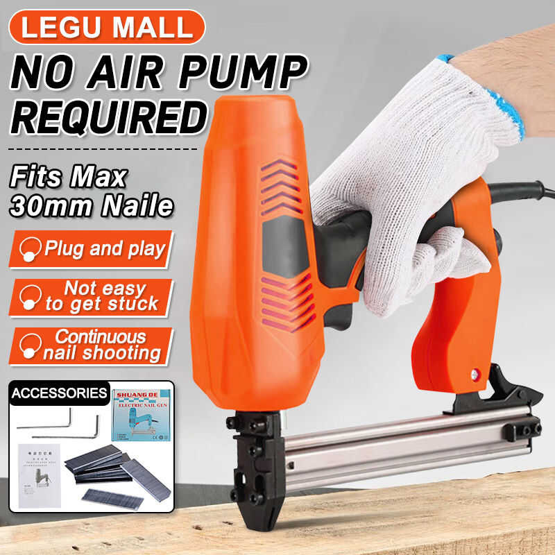 220V Power Tools Furniture Woodworking Stapler Heavy-Duty Electric ...